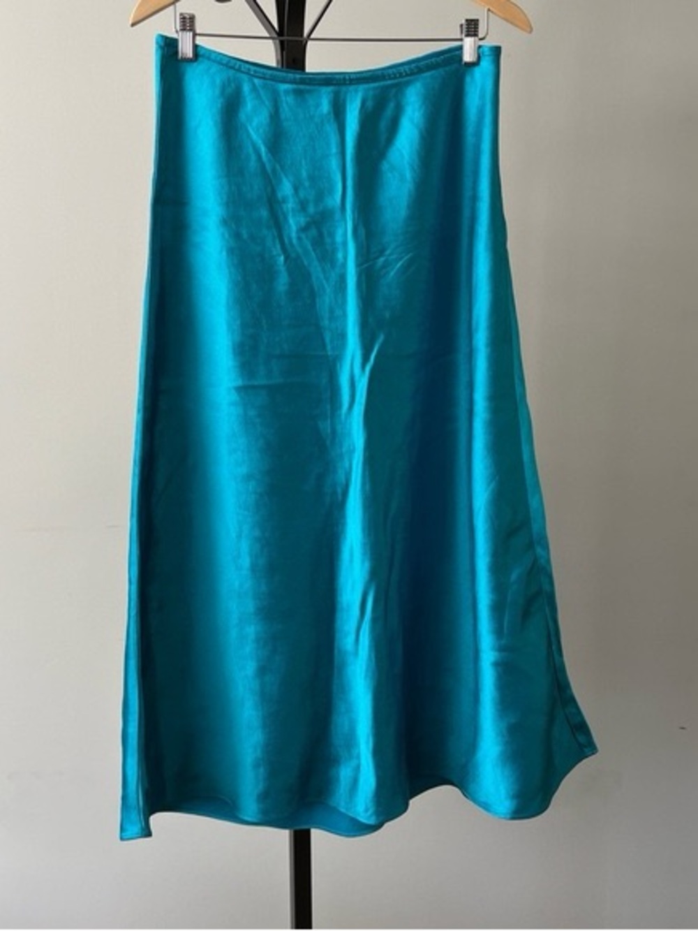 Club Monaco Strapless Teal Dress with Slip Skirt